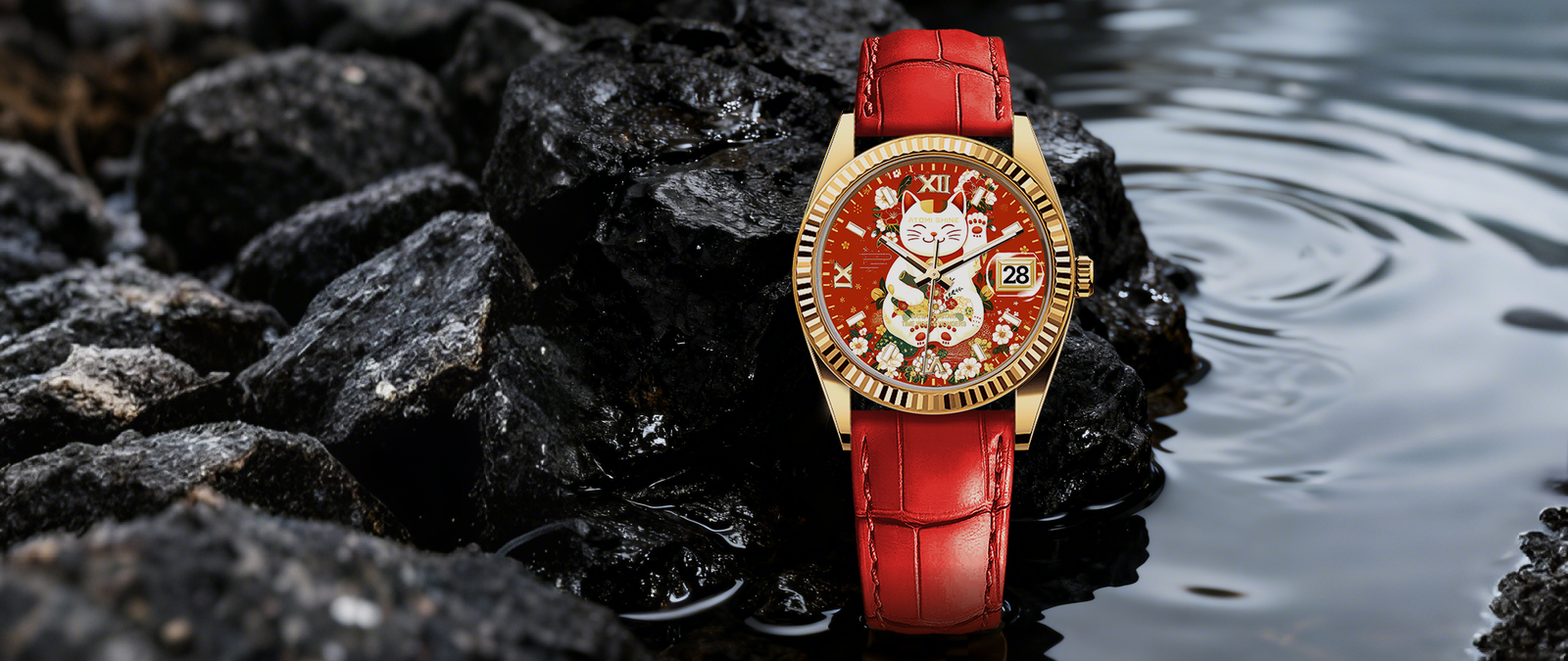 EONDATE CLASSIC LEATHER WATCH details