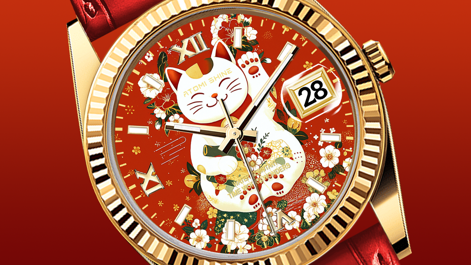 EONDATE CLASSIC LEATHER WATCH details