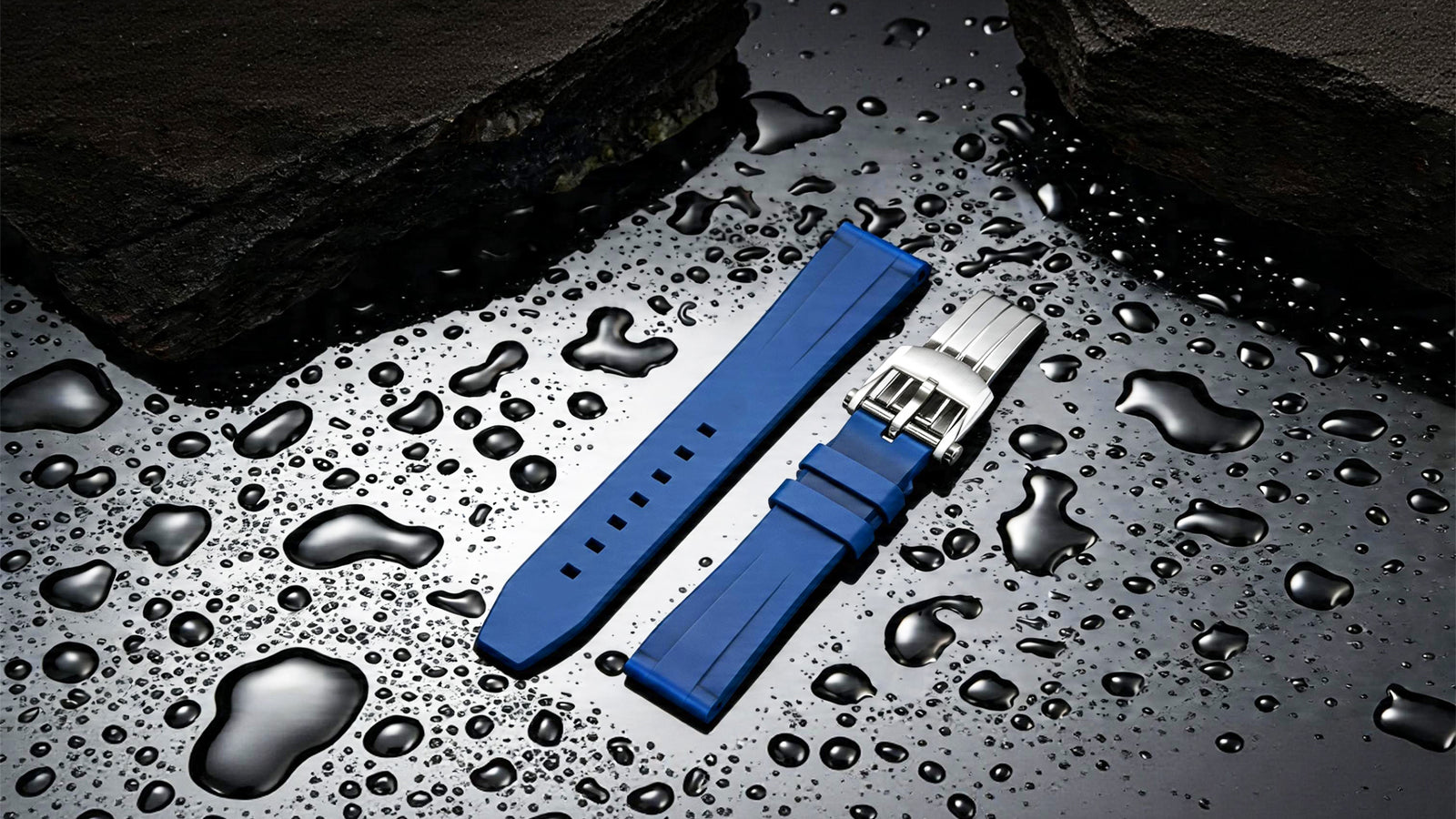 FLUORO WATCH STRAP (White Strap + Silver Buckle) details