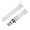 FLUORO WATCH STRAP (White Strap + Silver Buckle)