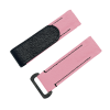 NYLON VELCRO WATCH STRAP (Pink & Black Stitching)
