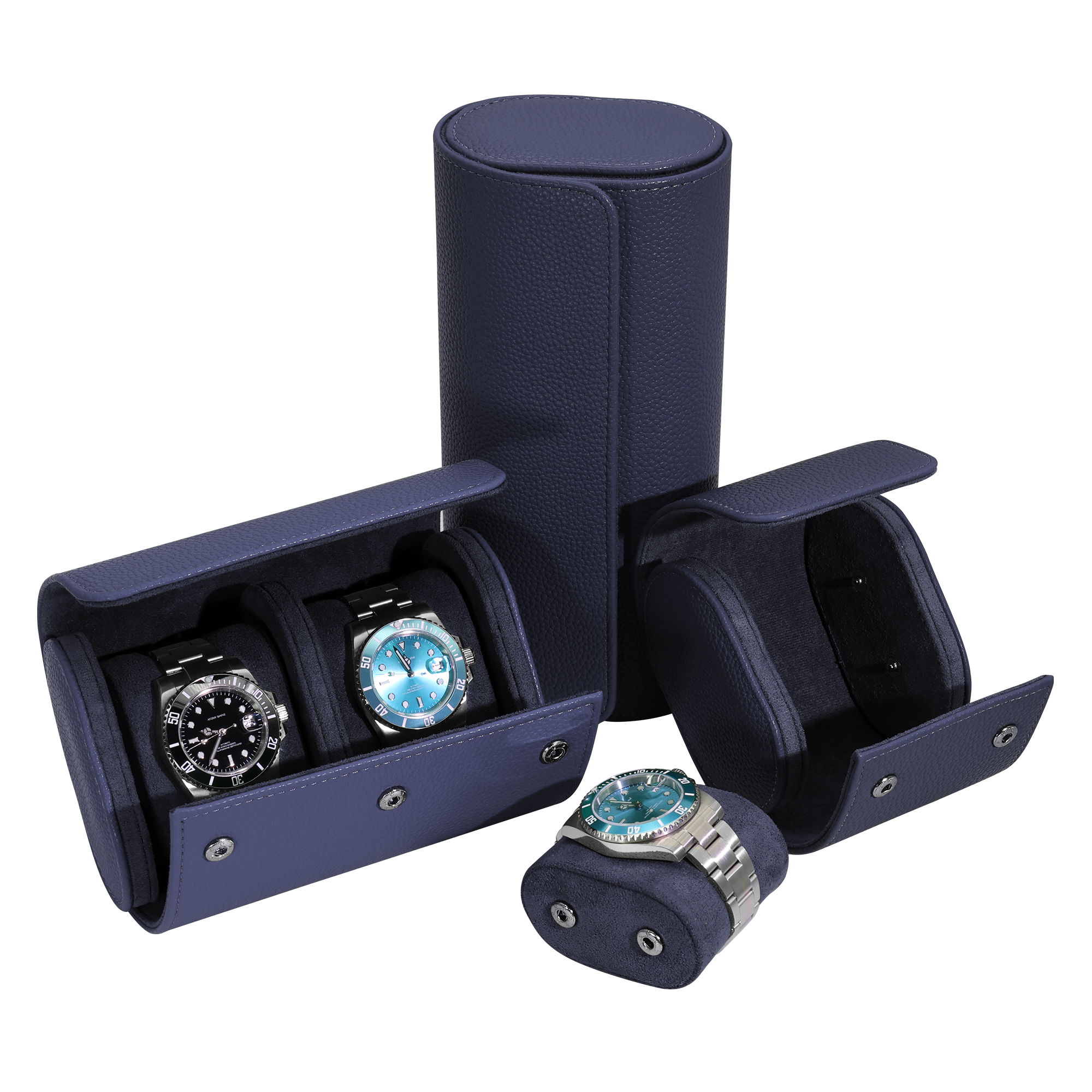 NAVY BLUE WATCH TRAVEL CASE