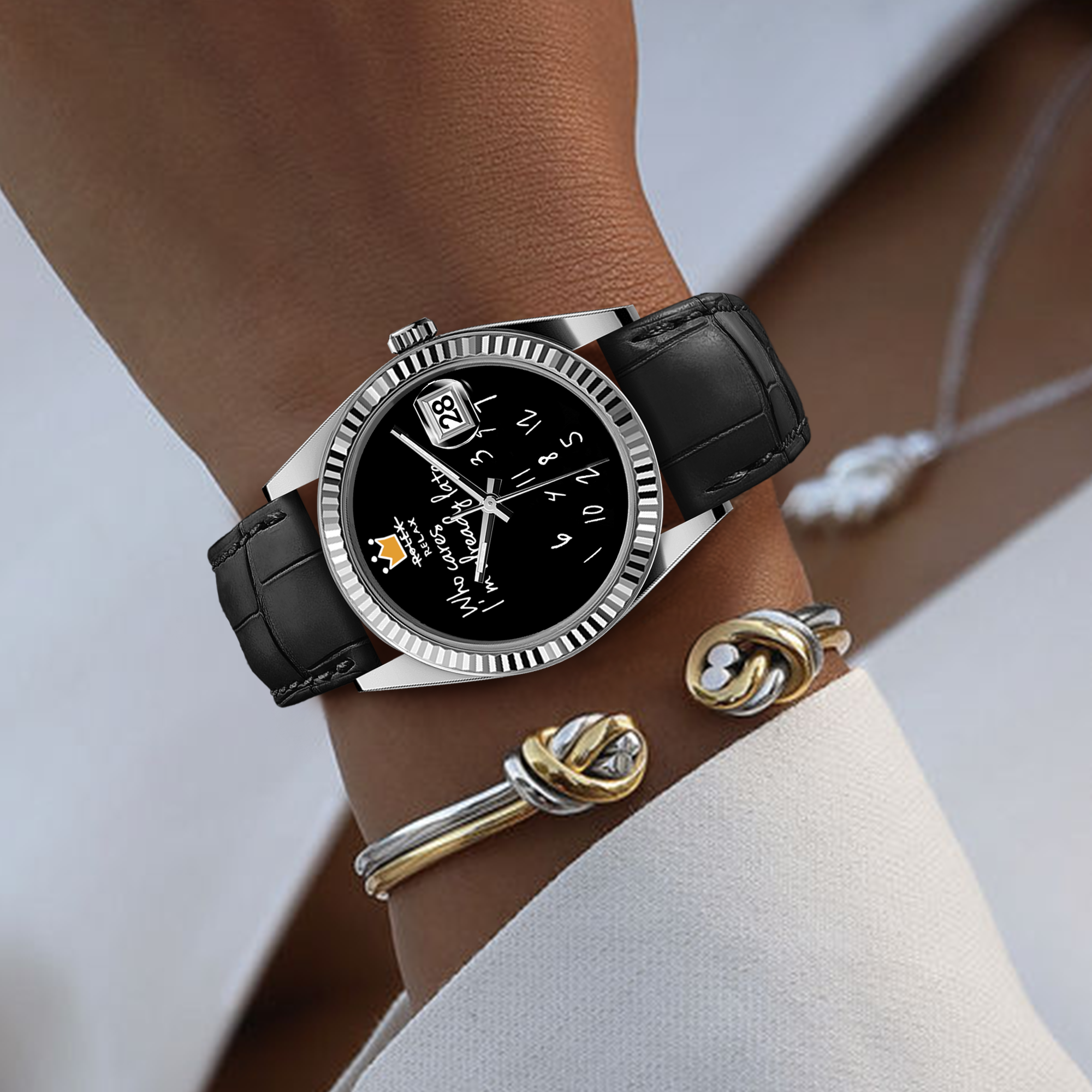 EONDATE CLASSIC LEATHER WATCH