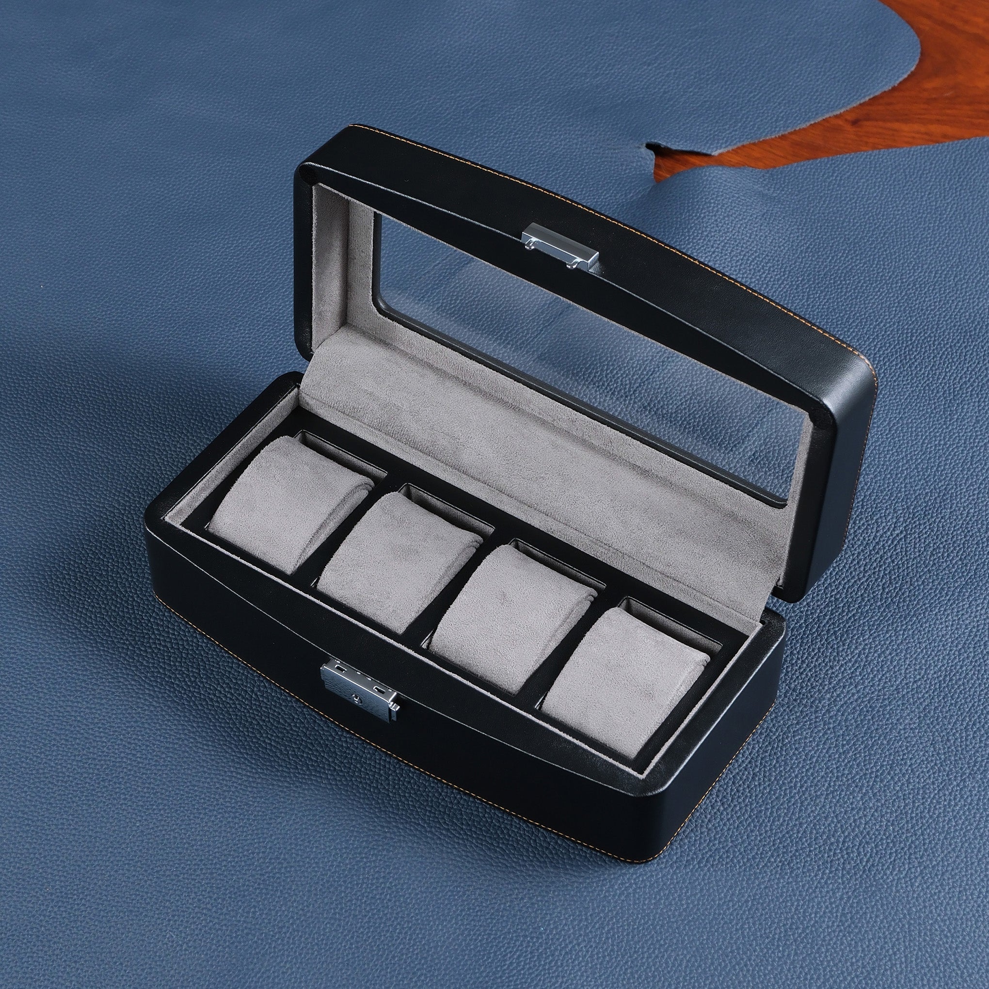 4-SLOT WATCH DISPLAY BOX