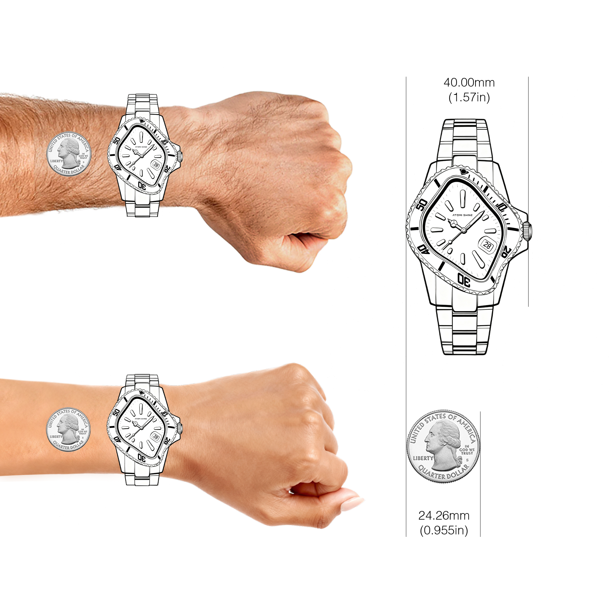 MONTRE EONDATE FLUORO