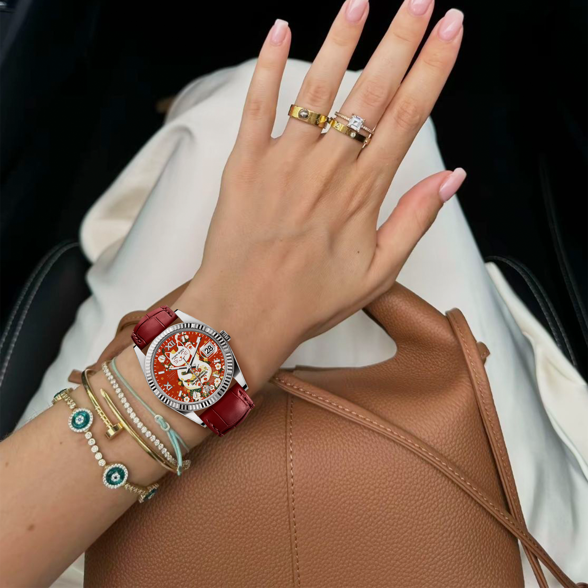 EONDATE CLASSIC LEATHER WATCH