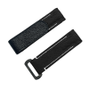 NYLON VELCRO WATCH STRAP (Black & White Stitching)