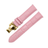 LEATHER WATCH STRAP (Pink Strap + Gold Buckle)