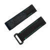 NYLON VELCRO WATCH STRAP (Black & Green Stitching)