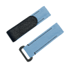 NYLON VELCRO WATCH STRAP (Light Blue & Black Stitching)